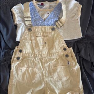 Tommy Hilfiger Beige Overalls with Blue Details